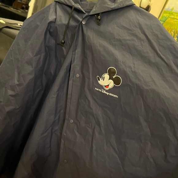 Tokyo Disneyland Resort Mickey Mouse Poncho Rain Jacket Navy Disney raincoat - Picture 7 of 11